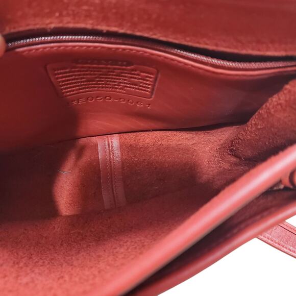 Vintage Coach Red Rambler's Legacy Crossbody Shoulder Bag - 9061 - Picture 5 of 15